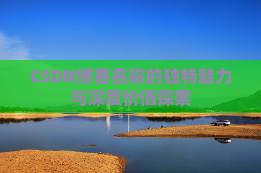 CSDN博客名称的独特魅力与深度价值探索